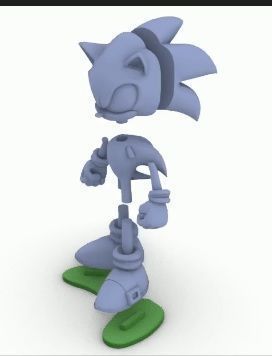 Sonic SEGA giant 3D print model_1