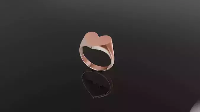 Anel formato coracao