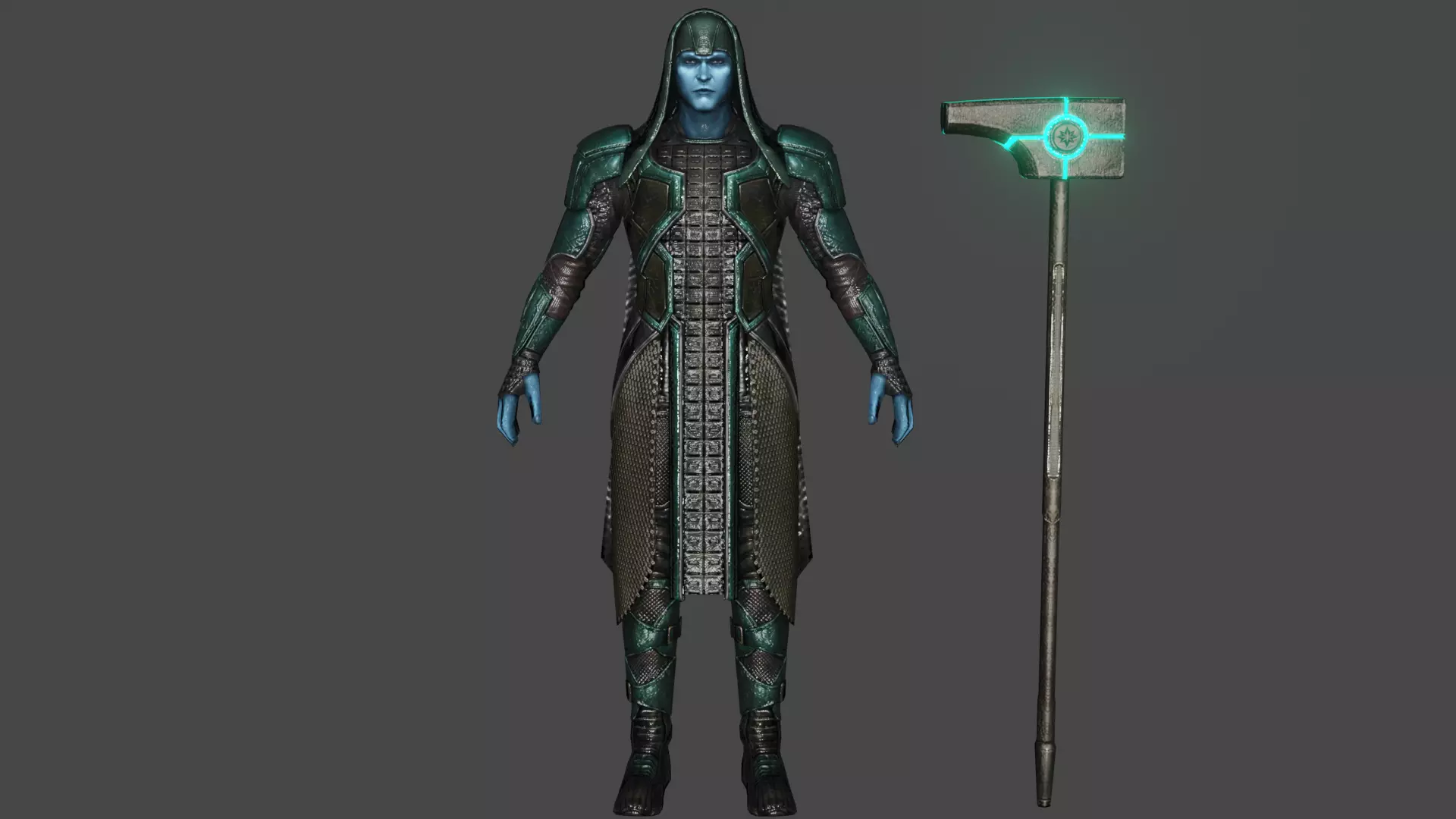 Ronan Low-poly 3D model_0