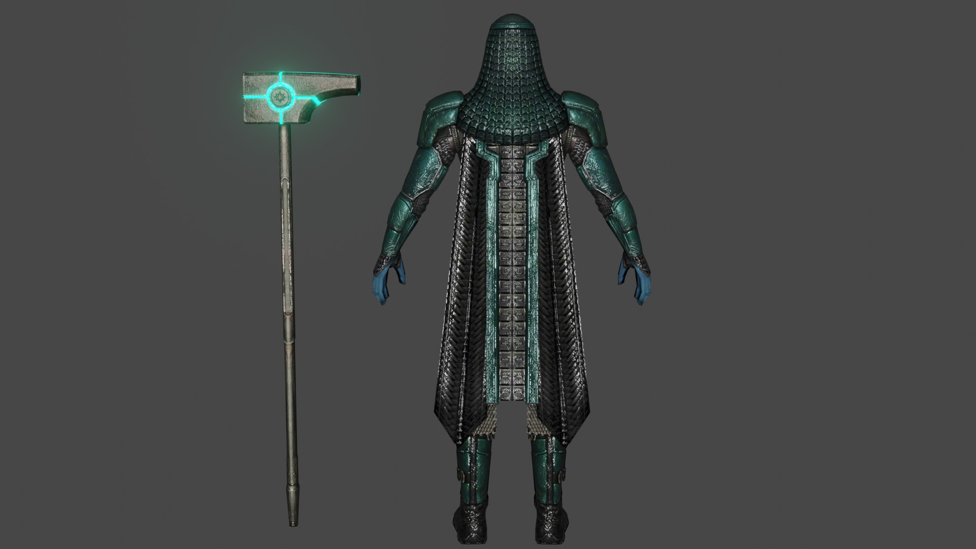 Ronan Low-poly 3D model_4