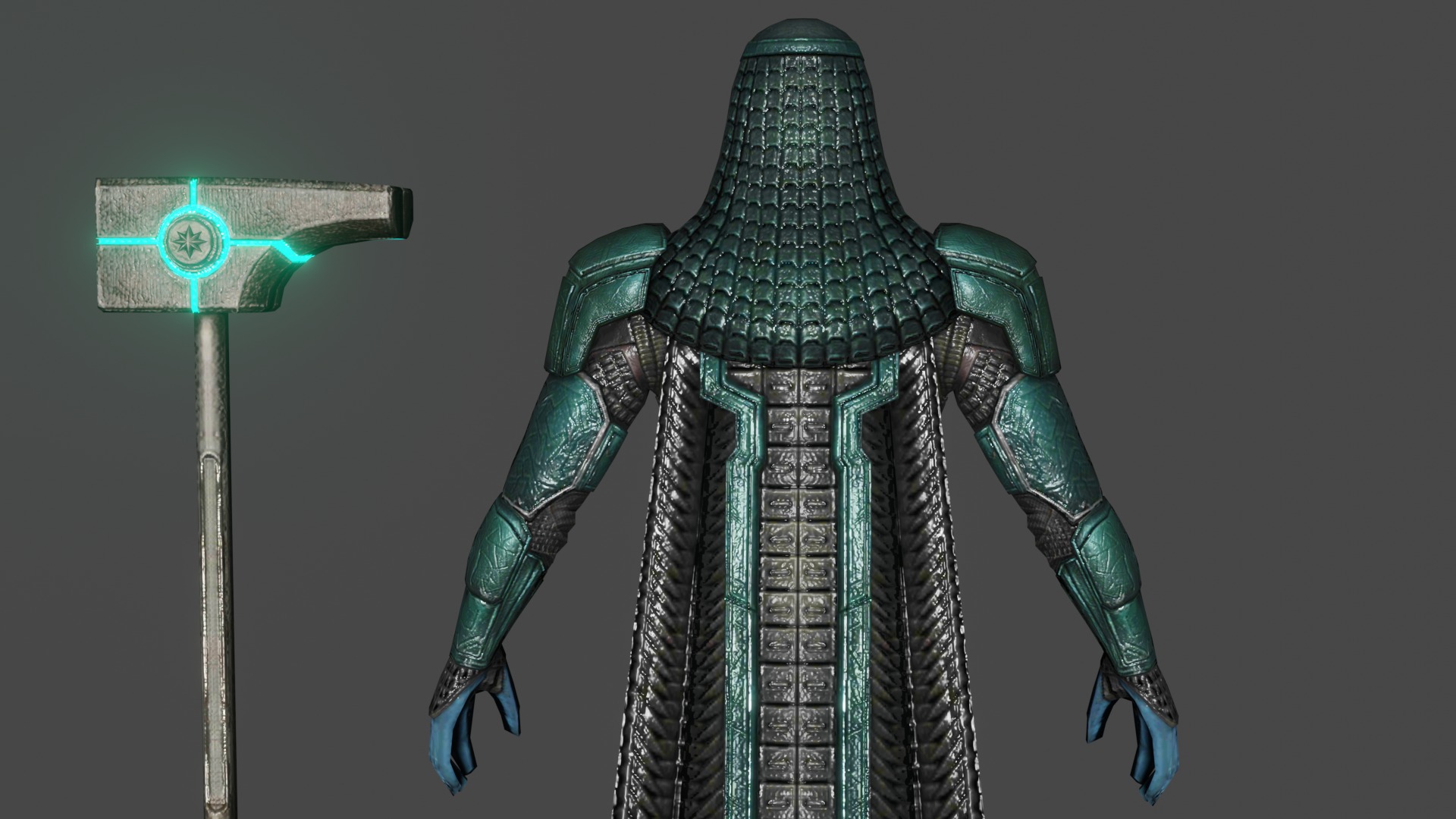 Ronan Low-poly 3D model_5