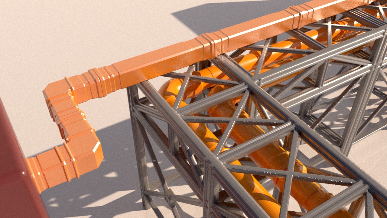 Modular Pipes and pipeline 3D print model_9