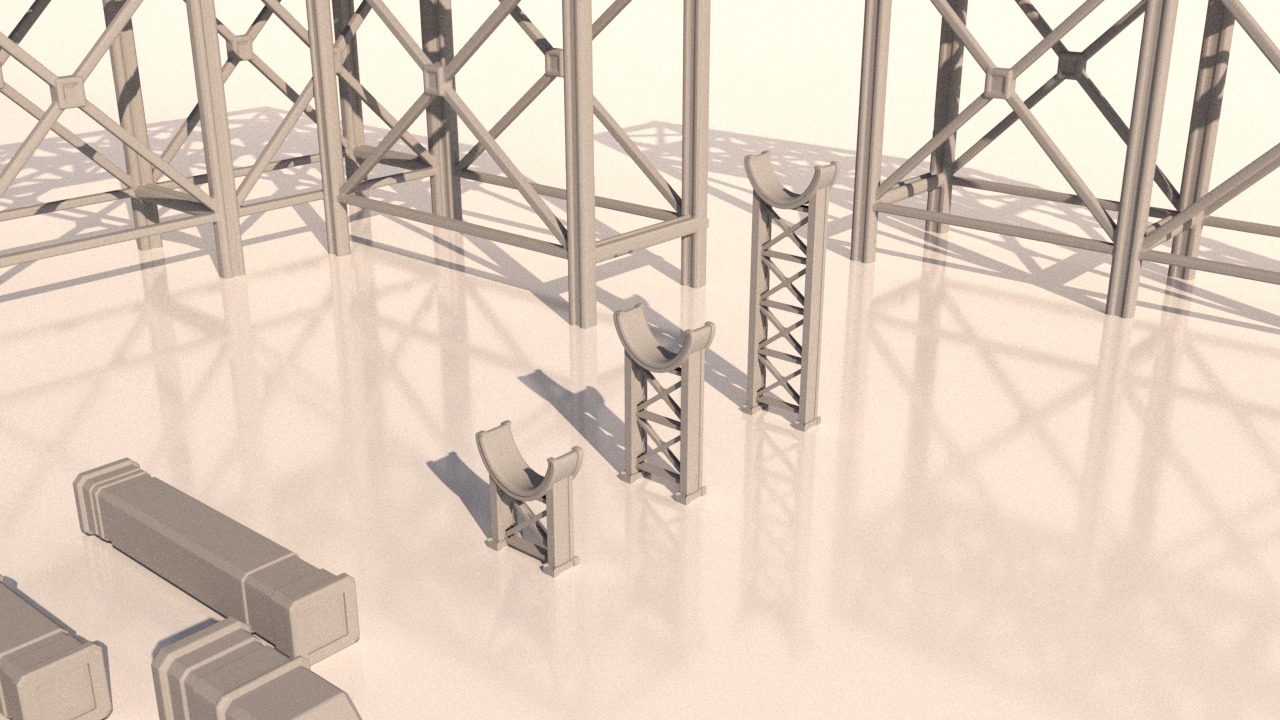 Modular Pipes and pipeline 3D print model_4