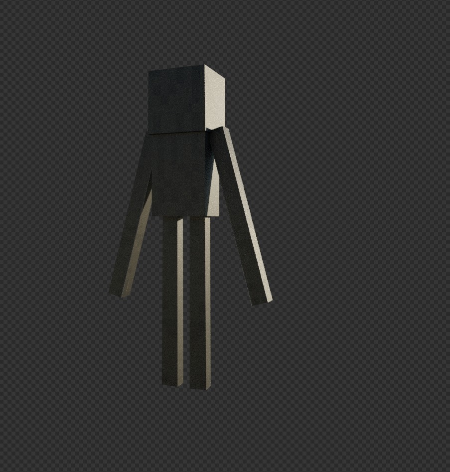 free enderman model Free low-poly 3D model_2