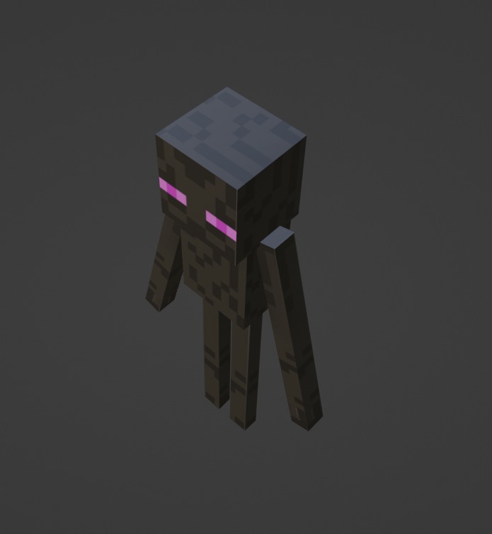 free enderman model Free low-poly 3D model_8