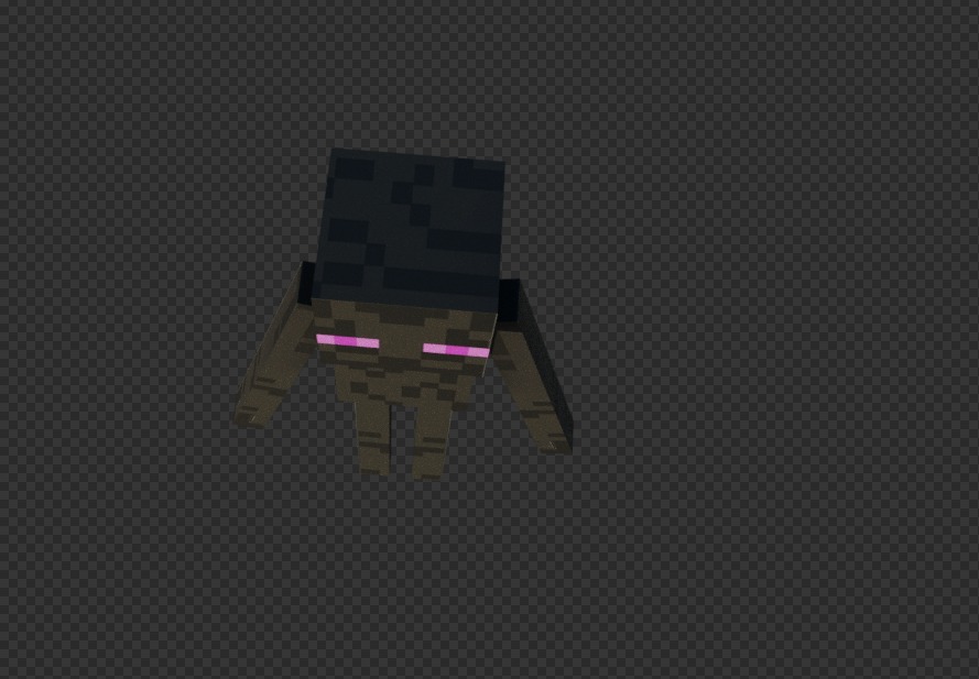 free enderman model Free low-poly 3D model_12
