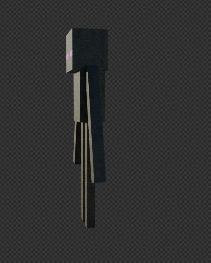 free enderman model Free low-poly 3D model_15