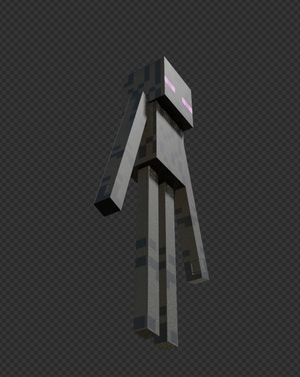 free enderman model Free low-poly 3D model_10