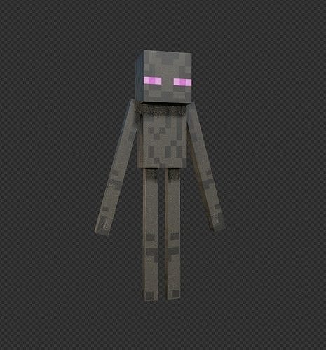 free enderman model Free low-poly 3D model