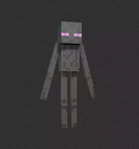 free enderman model Free low-poly 3D model