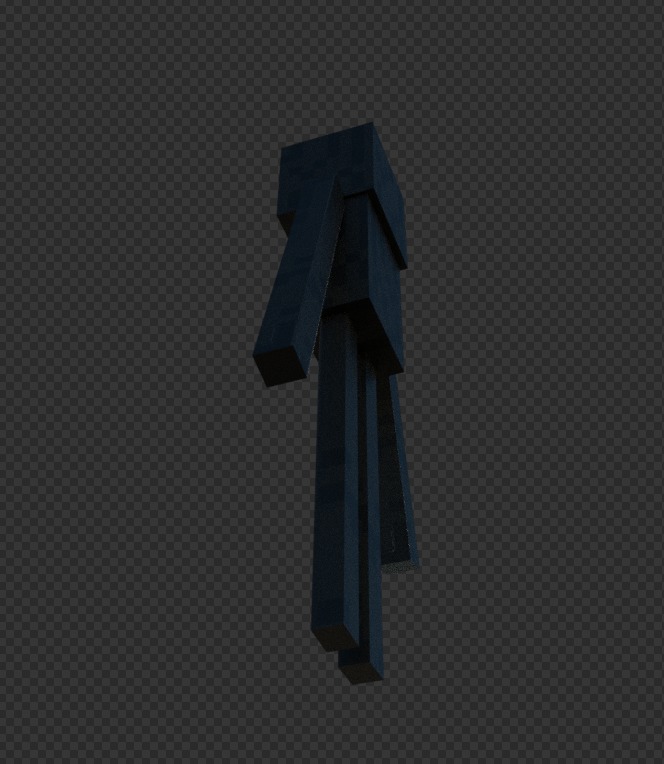 free enderman model Free low-poly 3D model_9