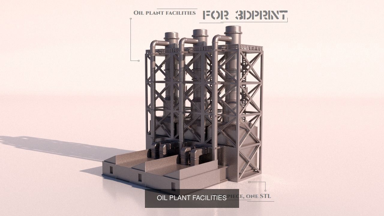 A set of parts to build a factory  for 3Dprint 3D Model Collection_3