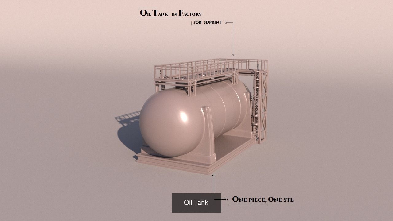 A set of parts to build a factory  for 3Dprint 3D Model Collection_8