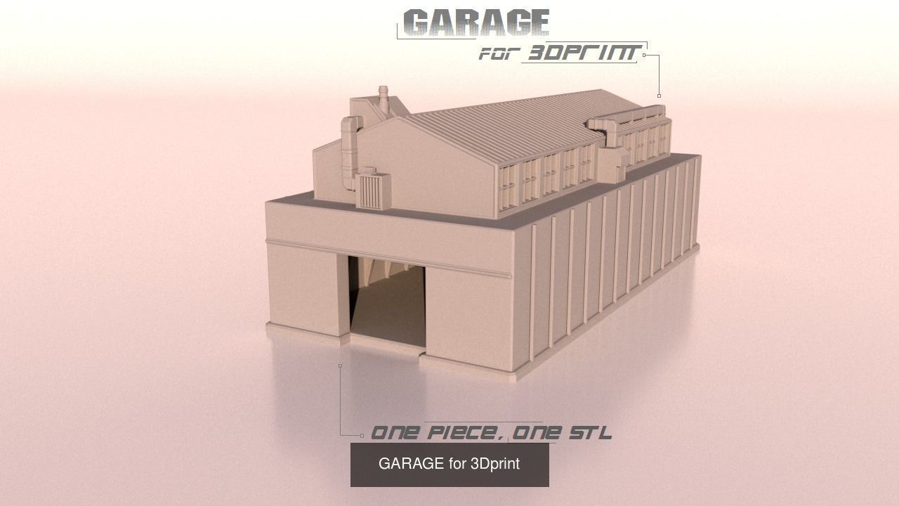 A set of parts to build a factory  for 3Dprint 3D Model Collection_1