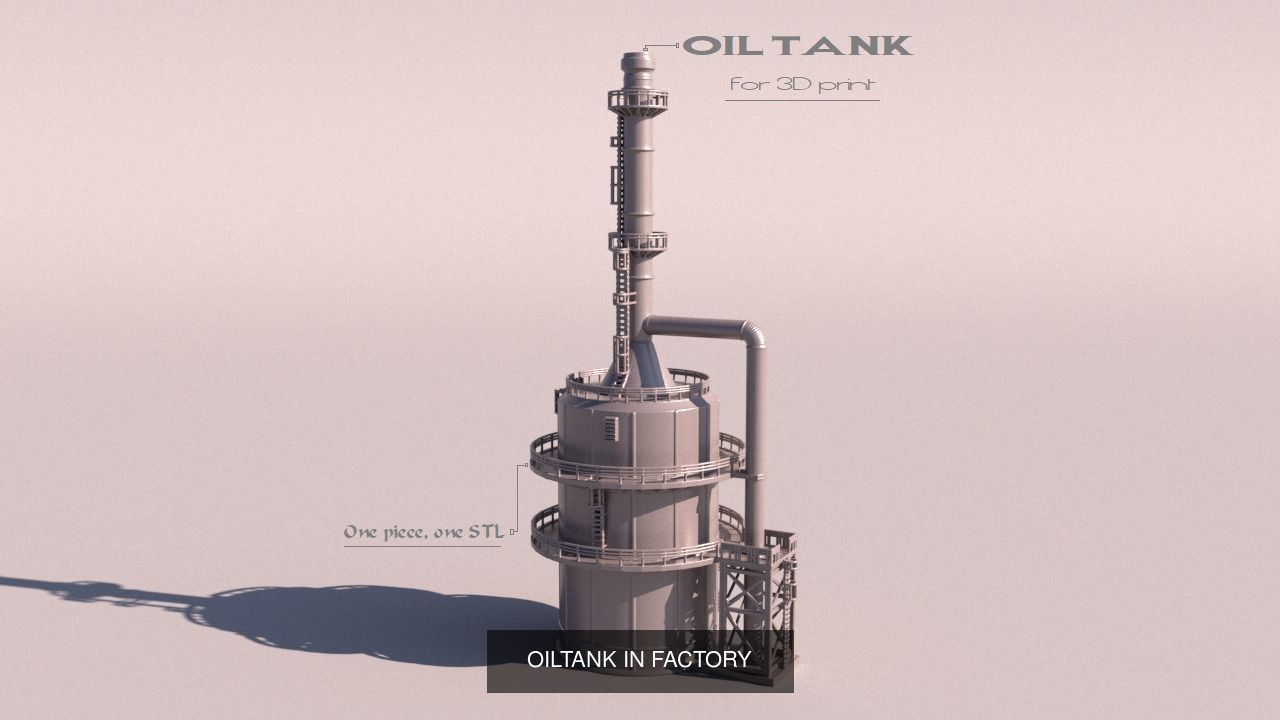 A set of parts to build a factory  for 3Dprint 3D Model Collection_2