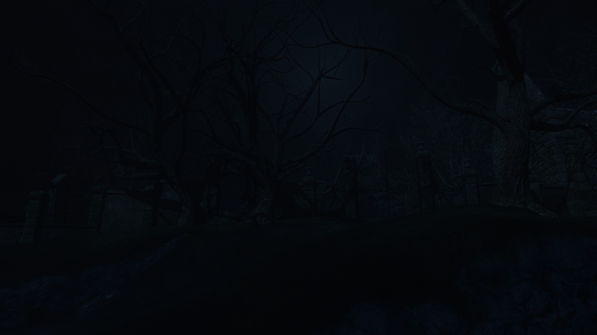 Graveyard and Ghosts Low-poly 3D model_49