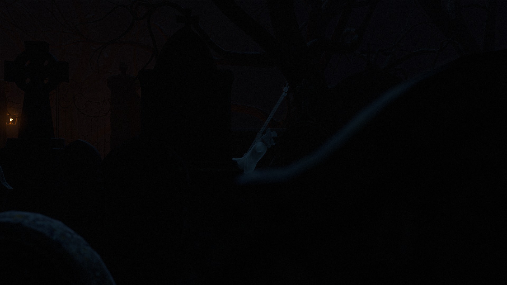 Graveyard and Ghosts Low-poly 3D model_53