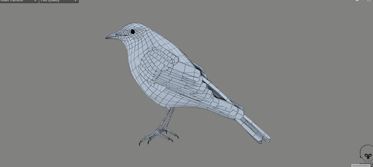 Graveyard and Ghosts Low-poly 3D model_88