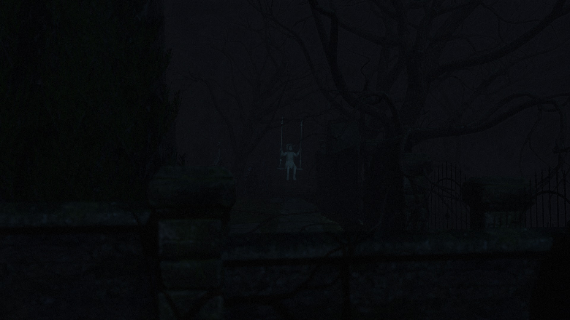 Graveyard and Ghosts Low-poly 3D model_79