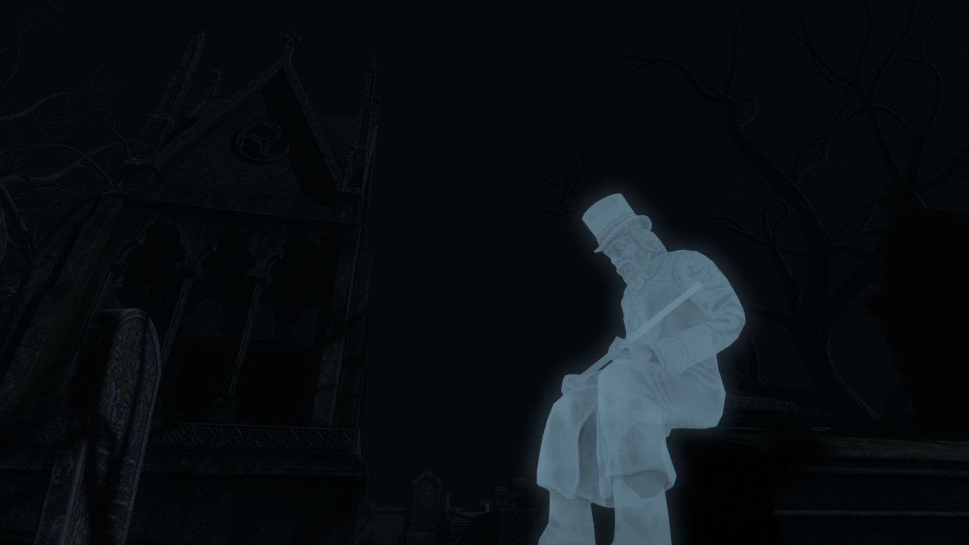 Graveyard and Ghosts Low-poly 3D model_78