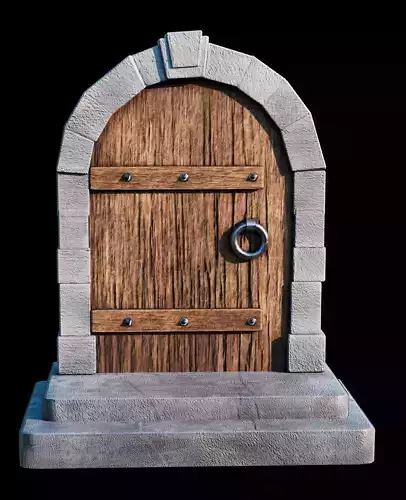 Medieval-style door