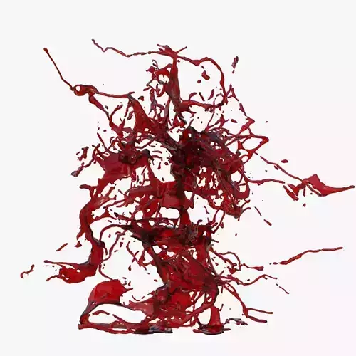 Blood Splash Explodes Humanoid v4 vol1 3D model