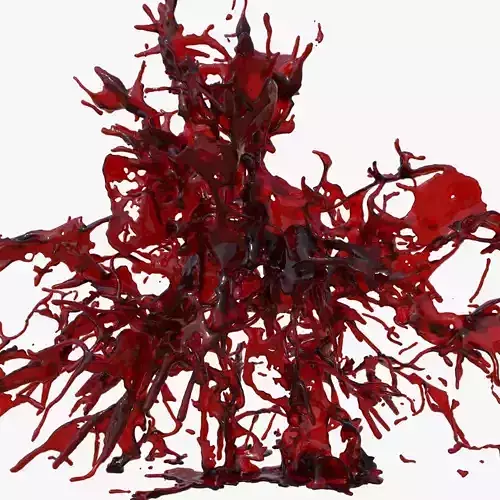 Blood Splash Explodes Humanoid v3 vol1 3D model
