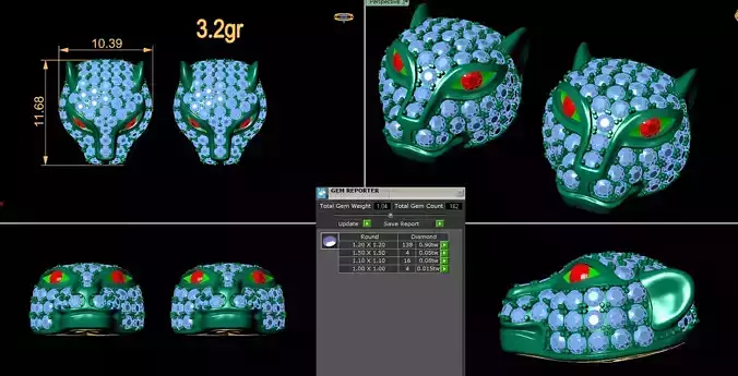 cartierr earing 3D print model