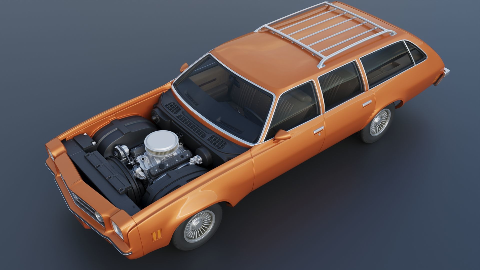 Chevrolet Chevelle Laguna Wagon 1973 3D print model_14