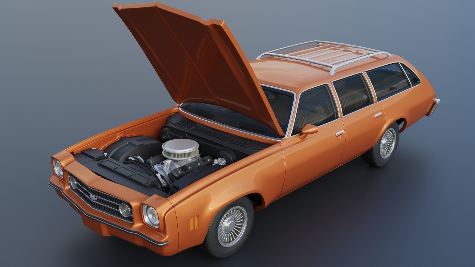Chevrolet Chevelle Laguna Wagon 1973 3D print model_13