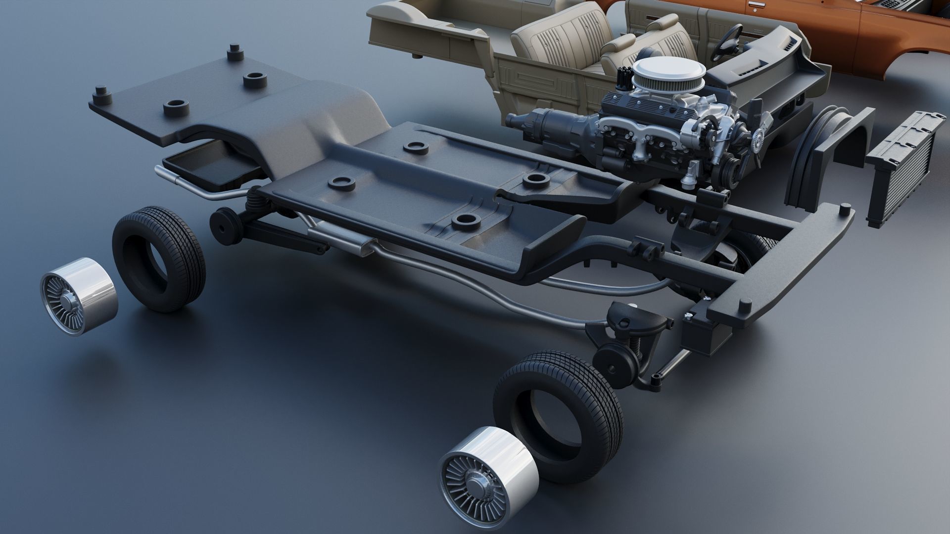 Chevrolet Chevelle Laguna Wagon 1973 3D print model_29