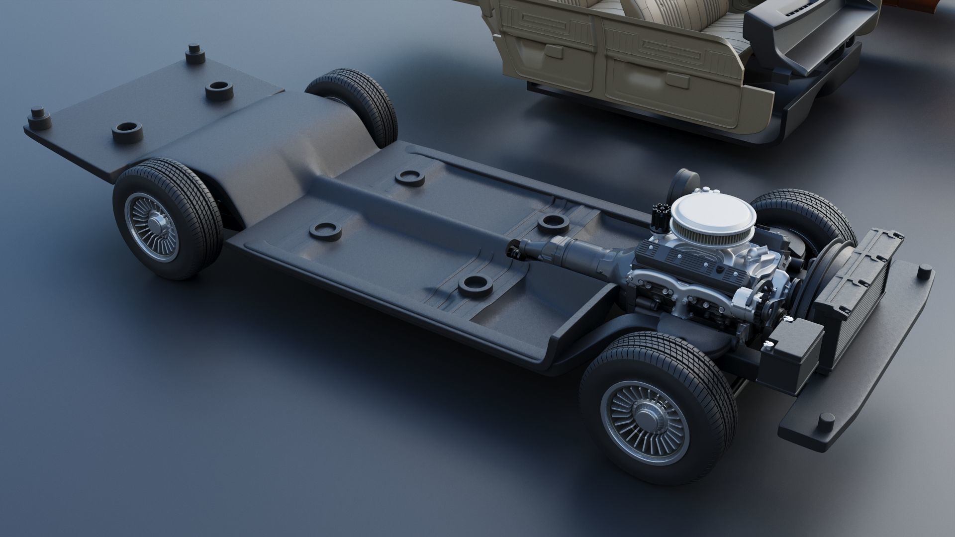 Chevrolet Chevelle Laguna Wagon 1973 3D print model_28