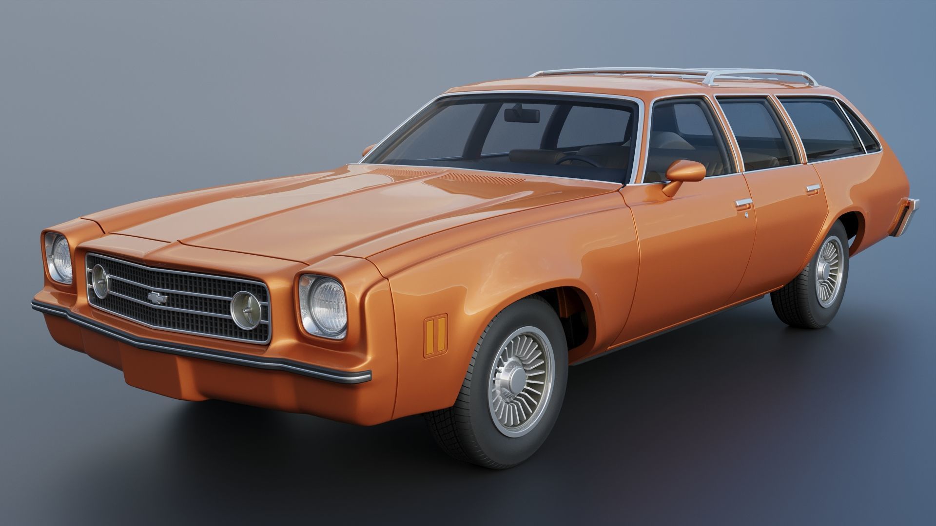 Chevrolet Chevelle Laguna Wagon 1973 3D print model_2