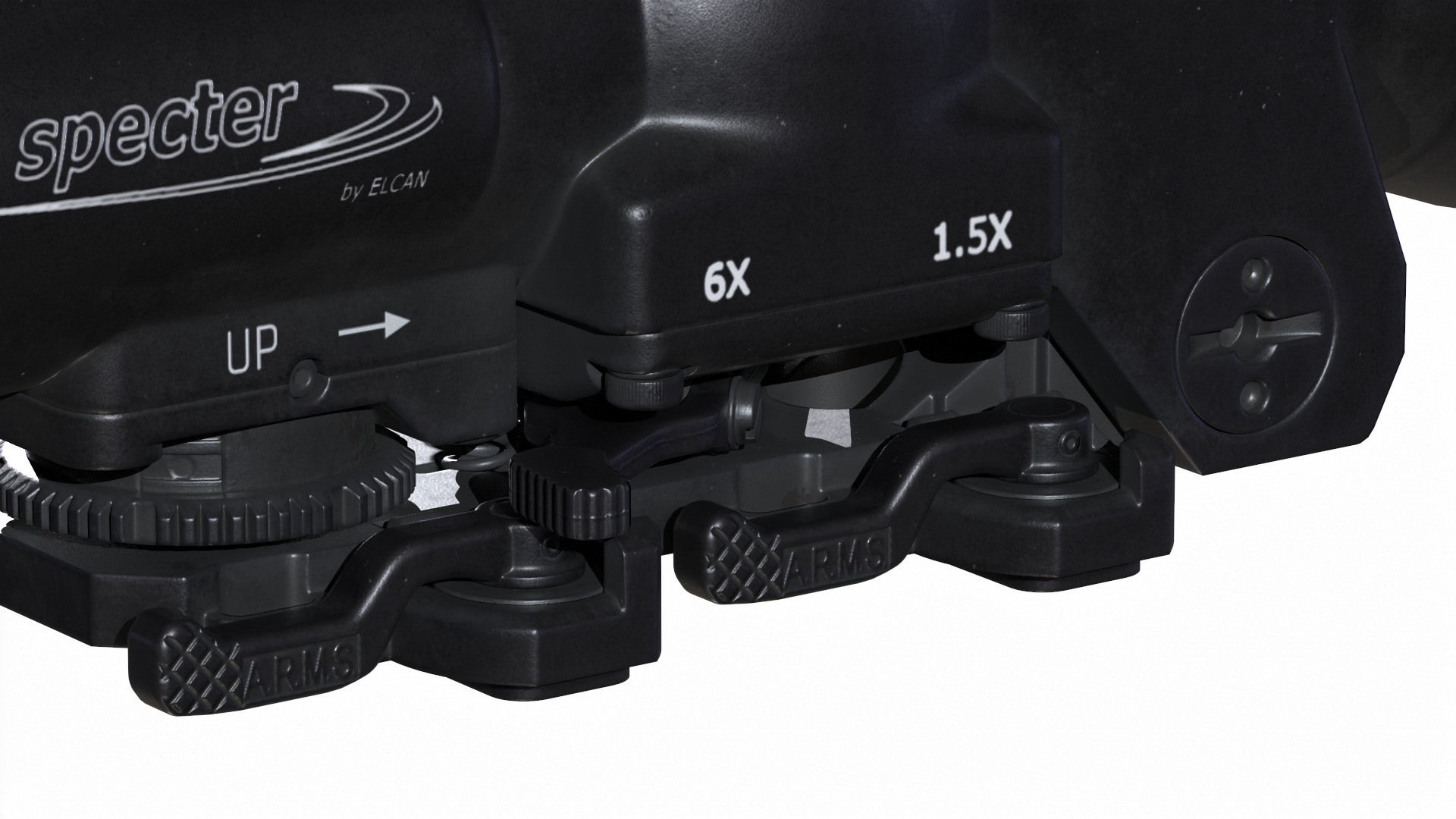 ELCAN SpecterDR 15x 6x Low-poly 3D model_6