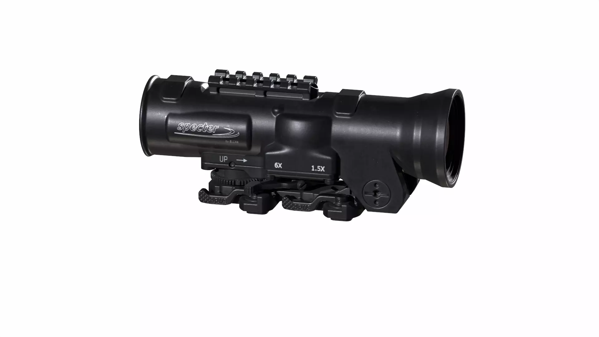 ELCAN SpecterDR 15x 6x Low-poly 3D model_0