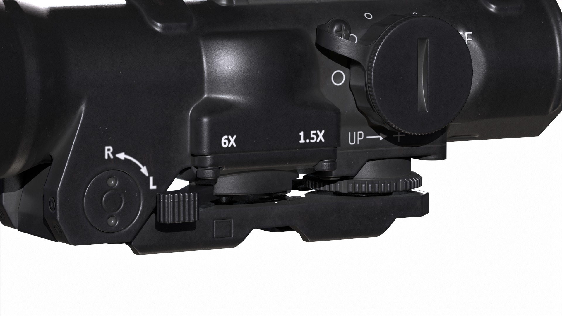 ELCAN SpecterDR 15x 6x Low-poly 3D model_7