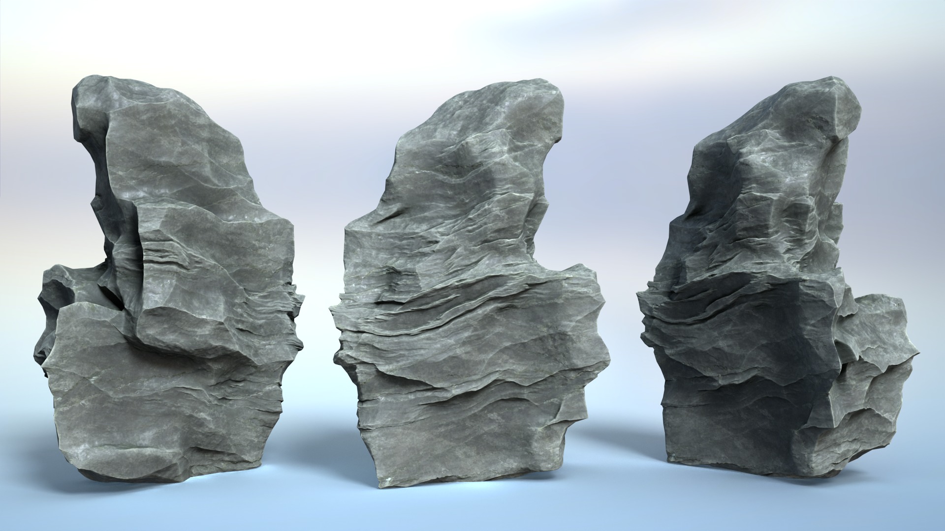 16 Erosion Cave Rocks - 240928 Low-poly 3D model_2