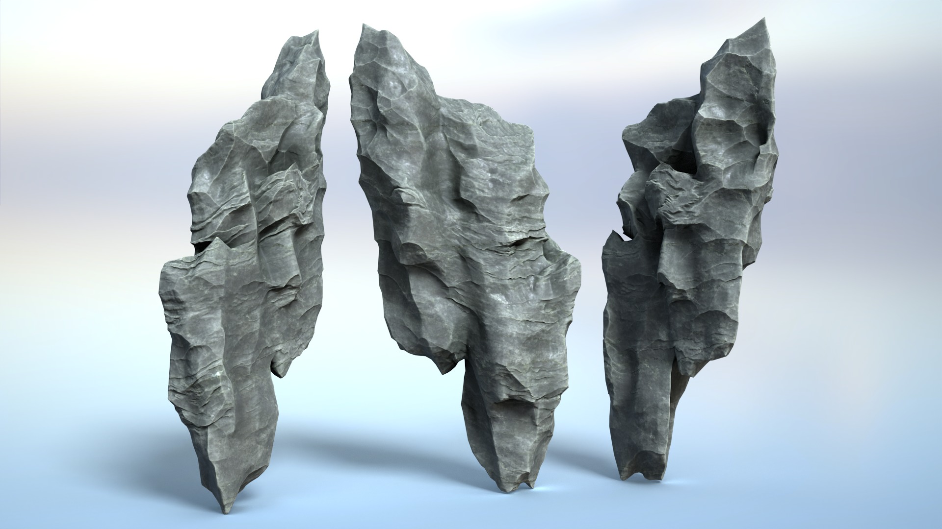 16 Erosion Cave Rocks - 240928 Low-poly 3D model_5