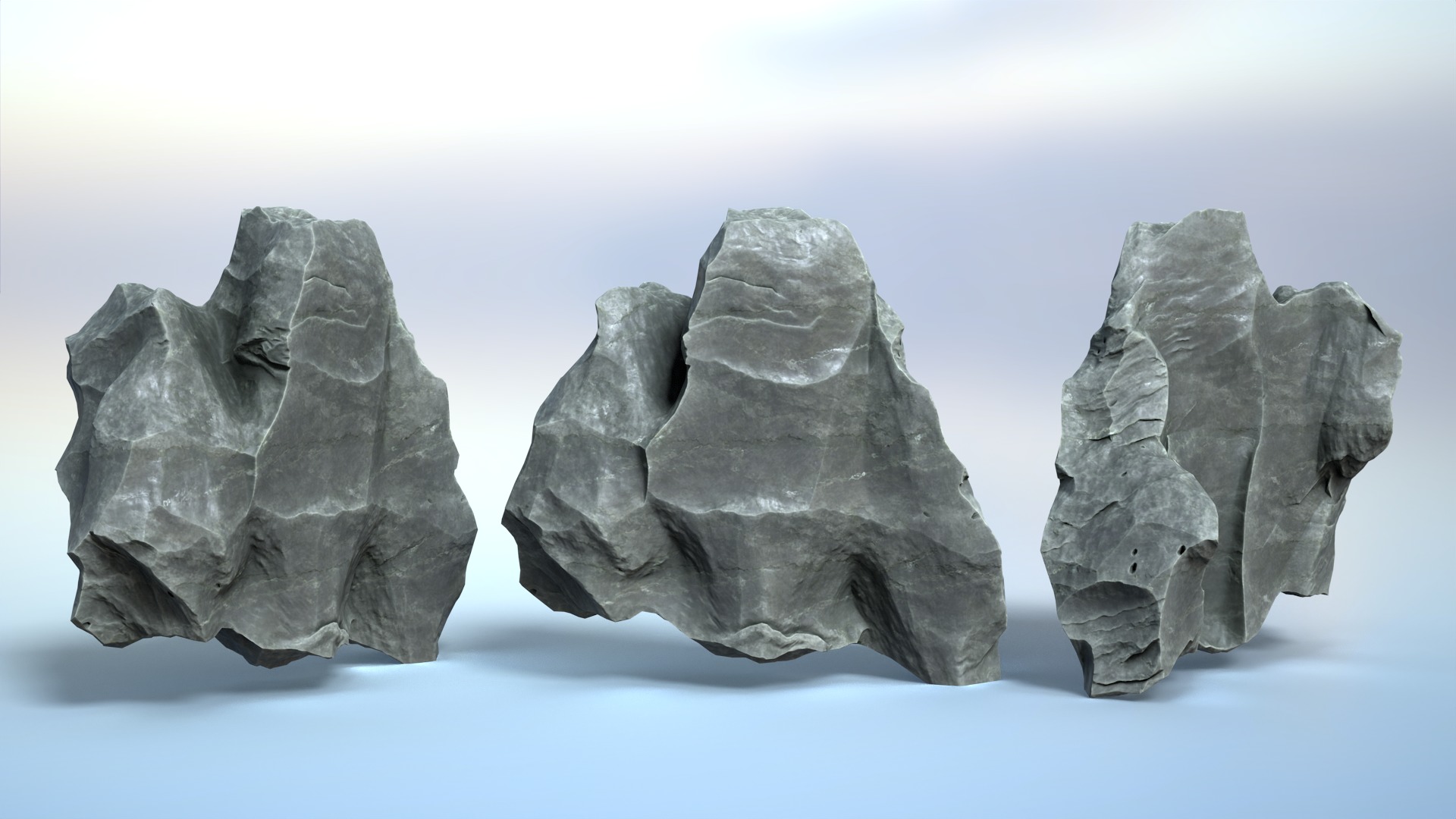 16 Erosion Cave Rocks - 240928 Low-poly 3D model_11