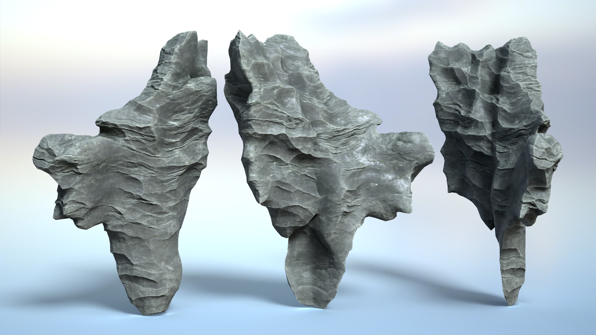 16 Erosion Cave Rocks - 240928 Low-poly 3D model_6