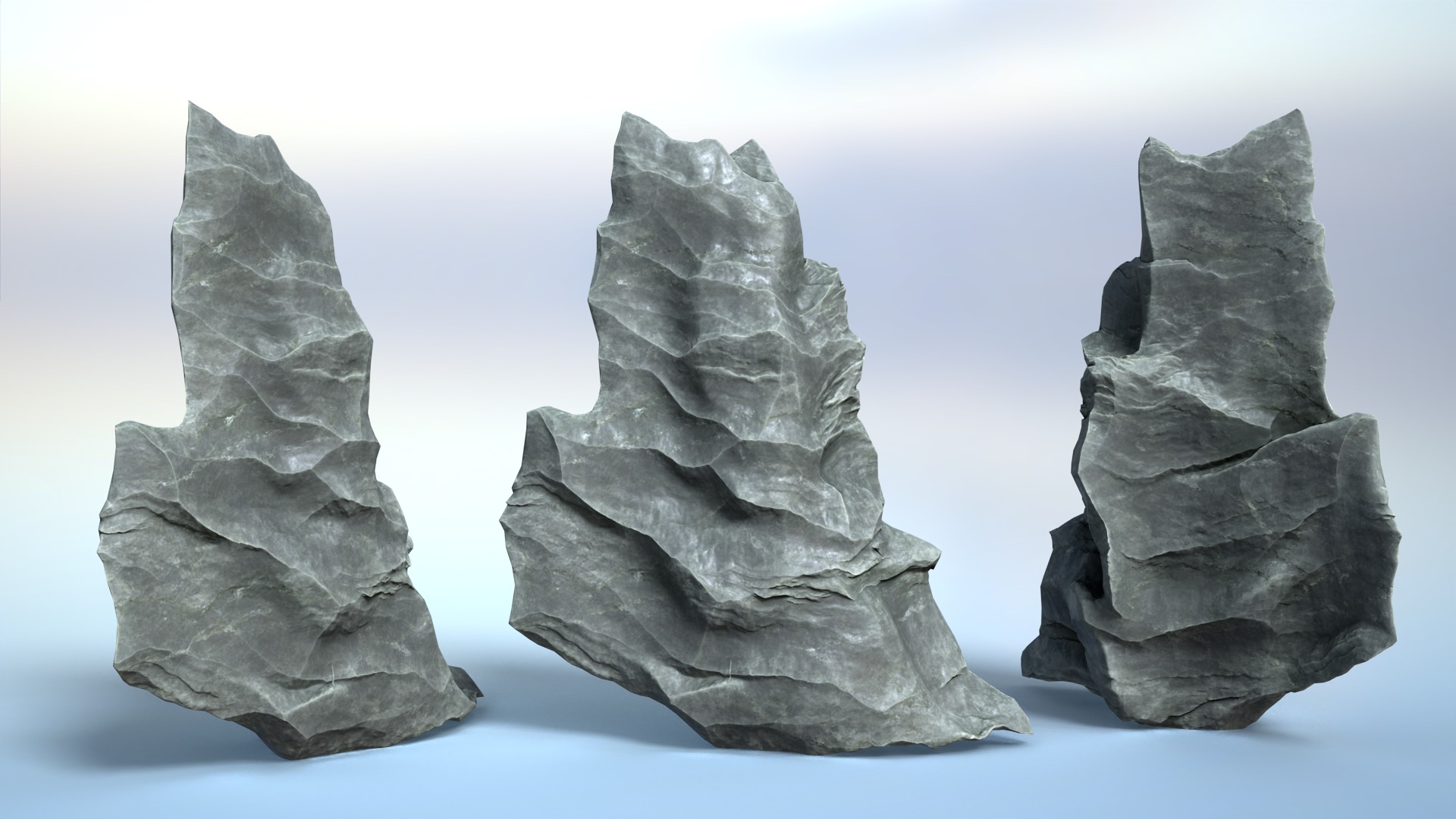 16 Erosion Cave Rocks - 240928 Low-poly 3D model_3