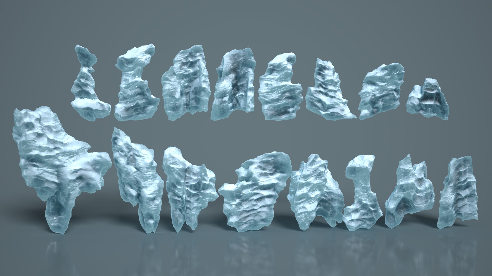 16 Ice Caves - 240928 Low-poly 3D model_1