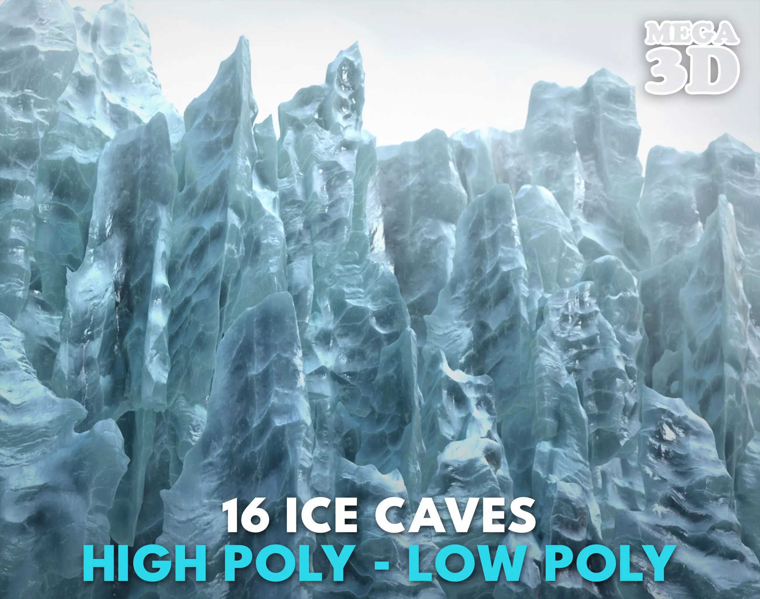 16 Ice Caves - 240928 Low-poly 3D model_0