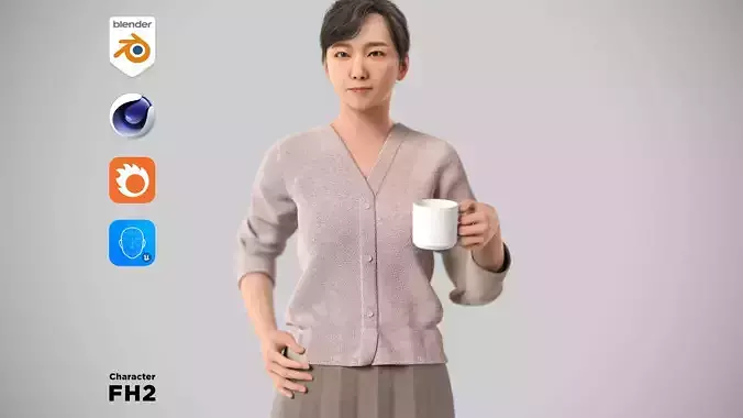 Modular Character - Asian Business Woman - FH2