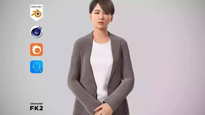 Modular Character - Asian Business Woman - FK2