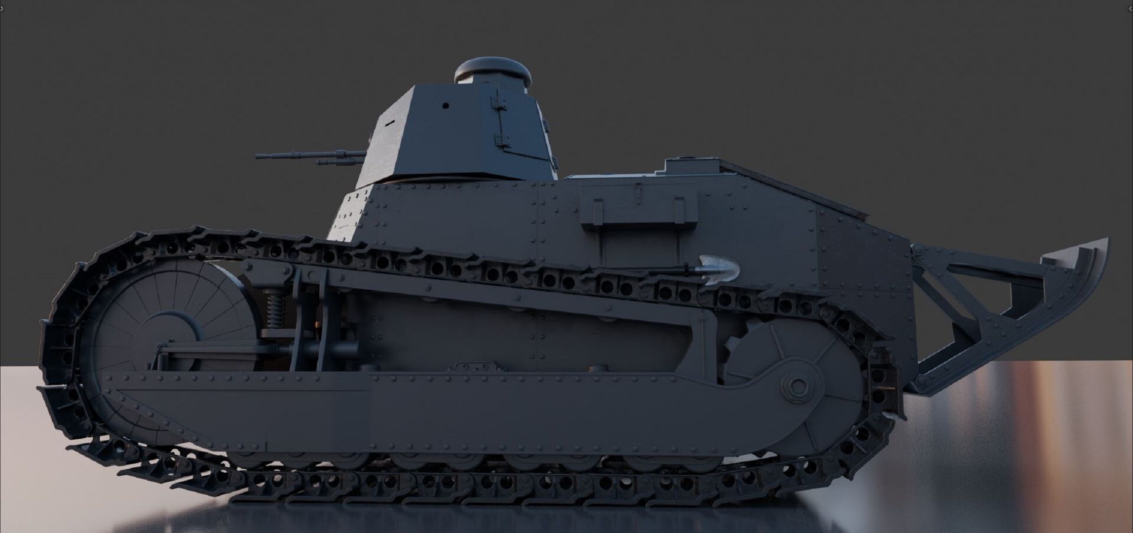 Renault FT17 3D model_9