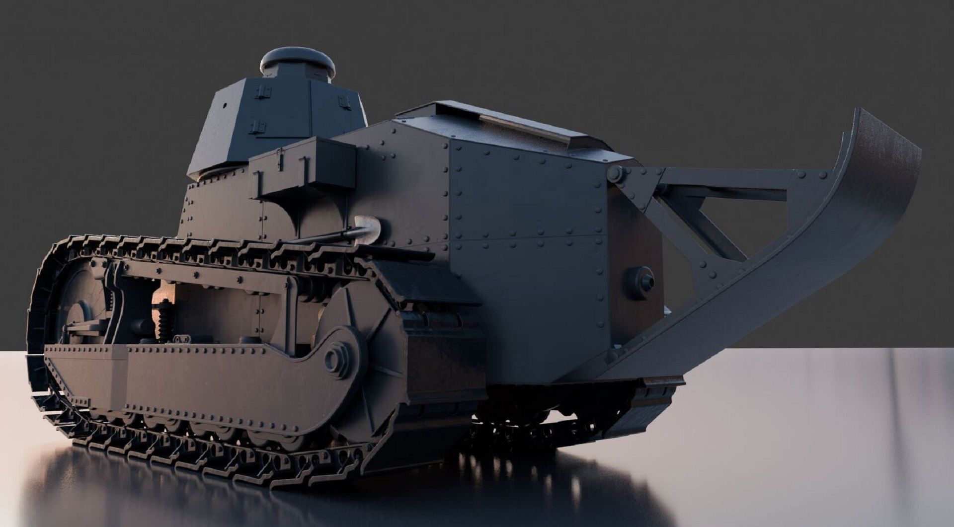 Renault FT17 3D model_5
