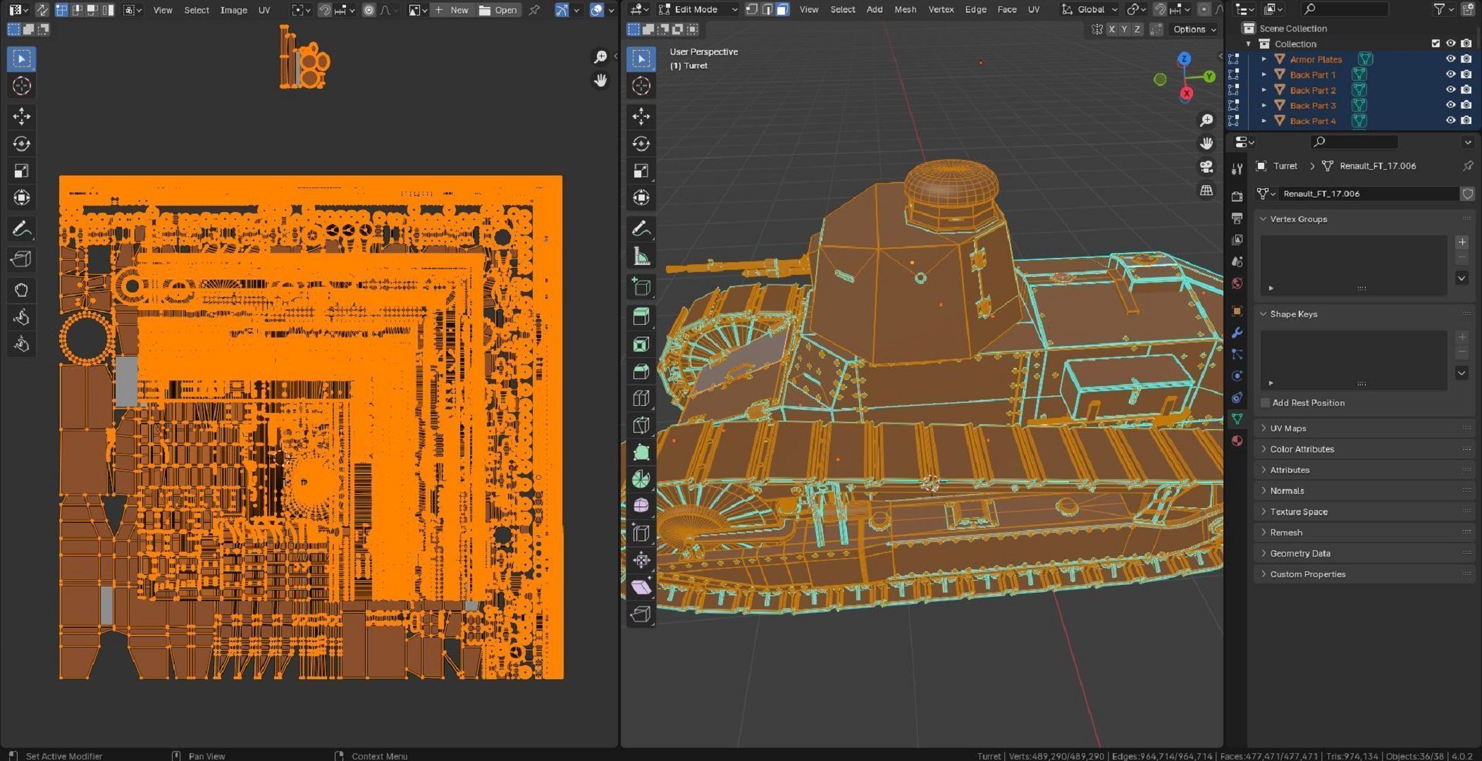 Renault FT17 3D model_10