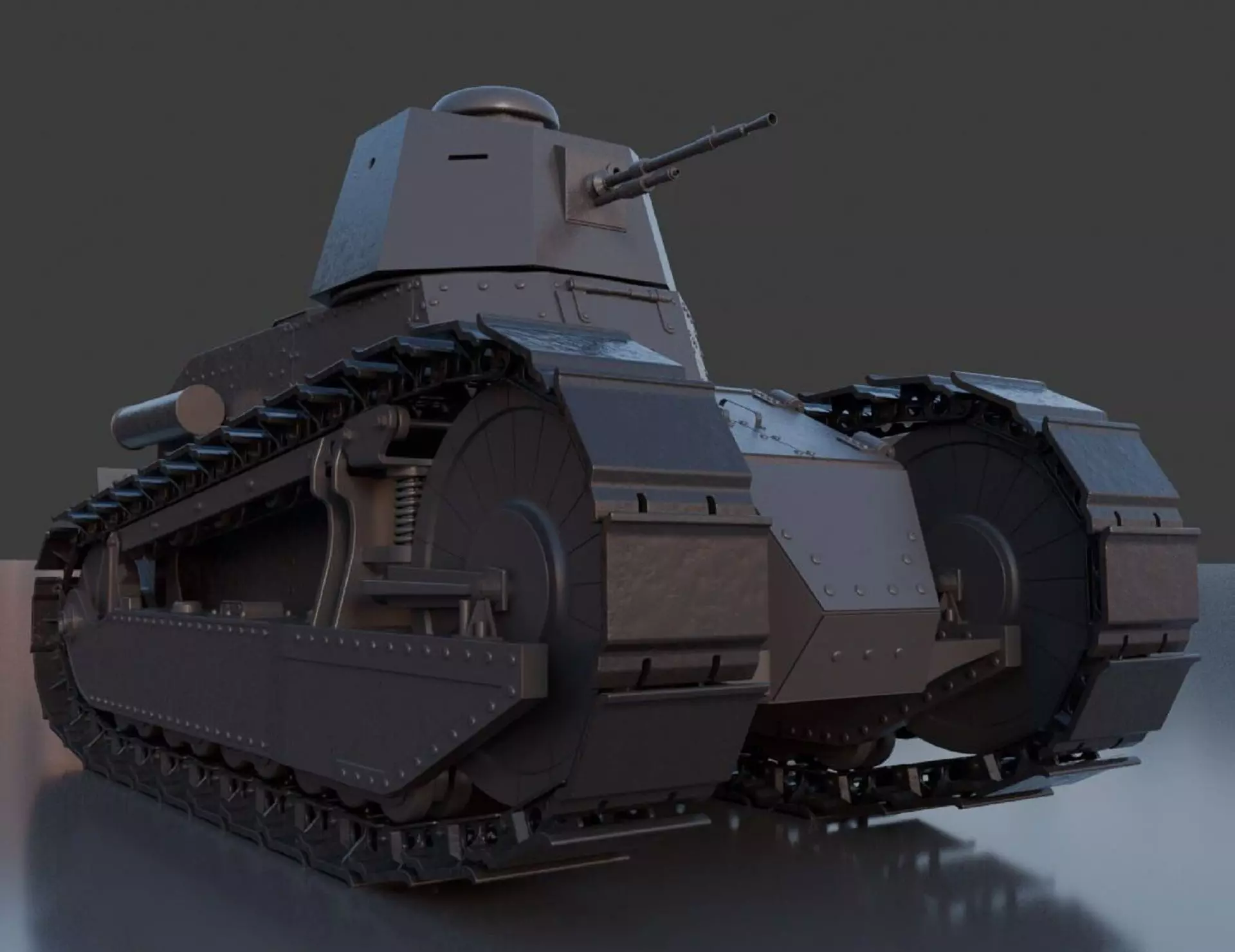 Renault FT17 3D model_0