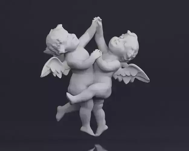 001521 Heavenly Melodies Angels in Embrace